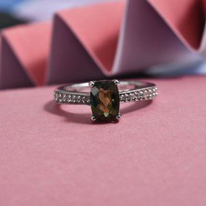 Certified Moldavite Ring- Size 7